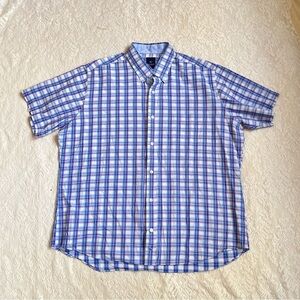 TailorByrd plaid shirt sleeve casual button down shirt